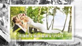 水墨清新情侣婚礼画册图片展示场景21预览图