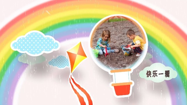 可爱活泼儿童暑假记录相册视频模板缩略图
