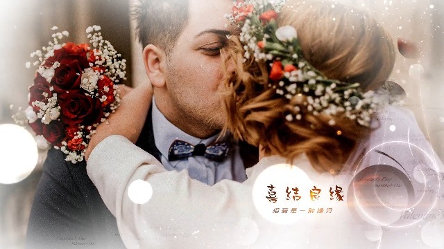 简约浪漫七夕婚礼告白电子相册视频场景6预览图