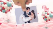 婚礼一张一张放下的照片相册视频模板场景1预览图