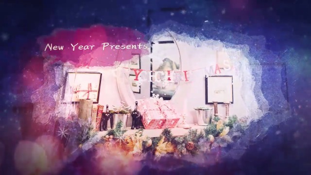 紫色梦幻圣诞祝福视频场景4预览图