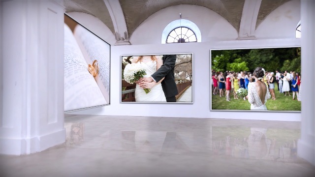 三维展览画廊浪漫婚礼电子相册场景5预览图