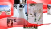 漂浮丝带浪漫婚礼相册展示场景10预览图