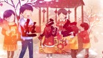 新年片头春节风俗插画介绍图文可替换场景5缩略图