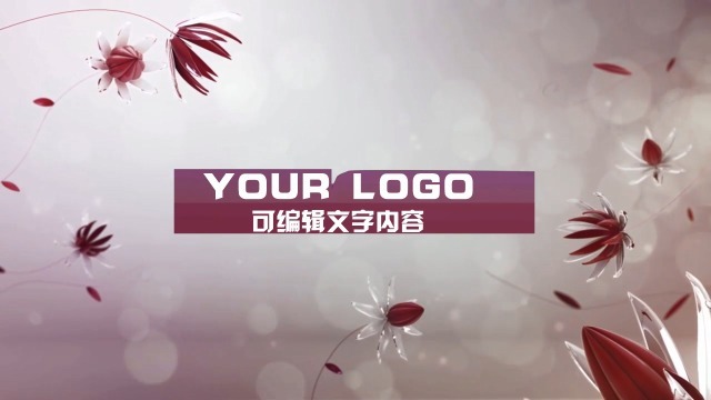 3D花瓣企业logo宣传视频场景2预览图