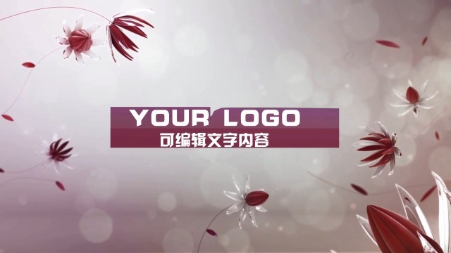 3D花瓣企业logo宣传视频缩略图
