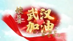 震撼加油中国武汉抗击疫情金字红绸图文视频场景3缩略图