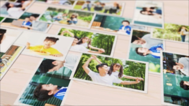 清新唯美家庭照片墙相册展示视频场景3预览图