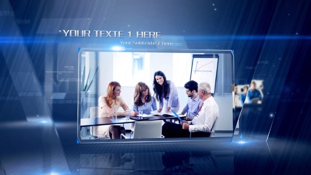 科技感透明玻璃现代商务演示企业宣传缩略图
