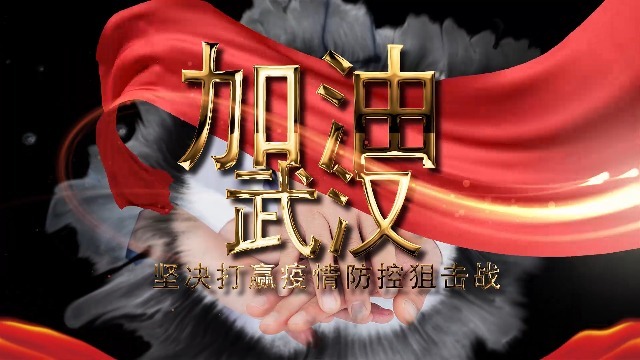 武汉加油金属字体图文宣传视频缩略图