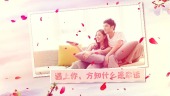 中国风花瓣飘落爱情表白婚礼相册场景8预览图