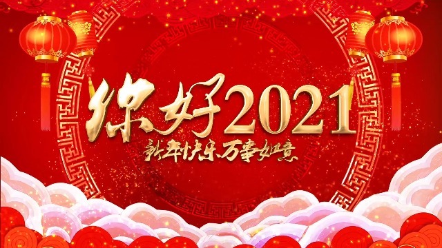 你好2021元旦春节新年快乐场景2预览图
