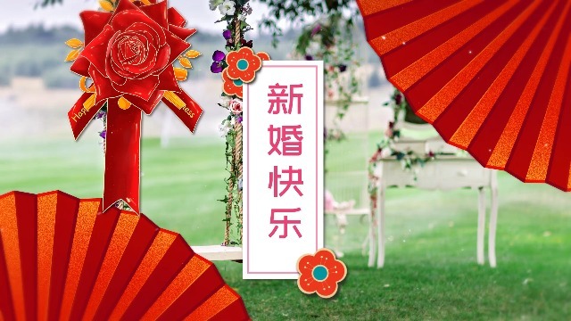 中国古风婚礼图文展示相册场景2预览图