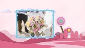 粉色新婚庆典地点邀请视频模板场景7预览图