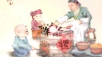 新年拜年片头春节风俗插画过大年场景8缩略图