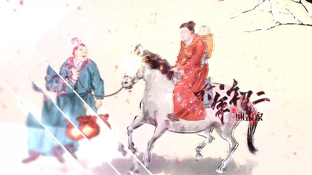 新年拜年片头春节风俗插画过大年场景3预览图