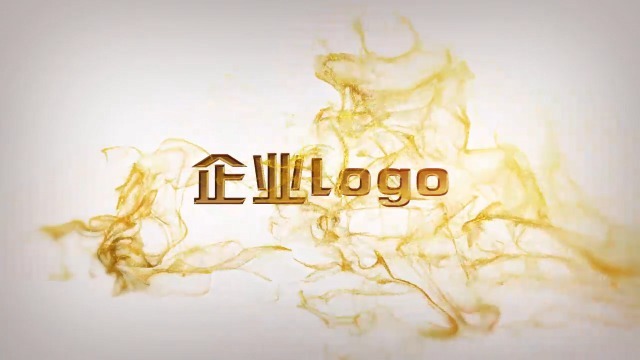 金色高端大气飘带粒子企业logo开场视频缩略图