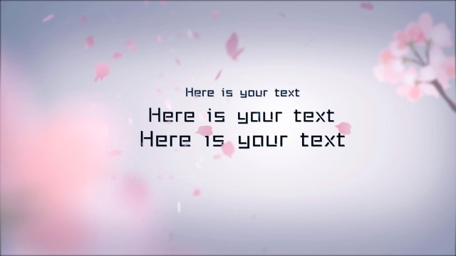 唯美粉色樱花产品宣传视频缩略图