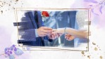 紫色花卉设计浪漫婚礼电子相册场景16缩略图