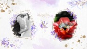 紫色花卉设计浪漫婚礼电子相册场景10预览图