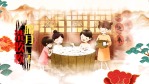 水墨风中国新年年俗风俗插画展示场景2缩略图