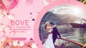 粉色浪漫结婚季婚礼现场片头视频场景4预览图