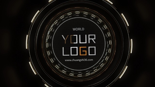 黑色创意齿轮企业Logo宣传小视频场景2预览图